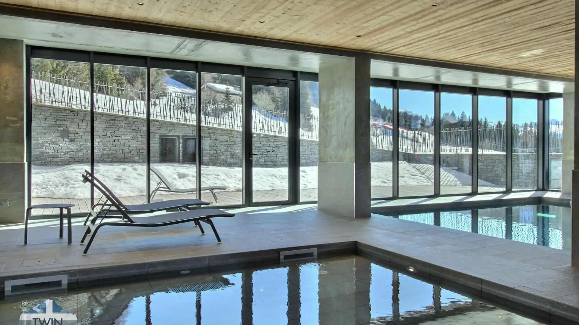 Arc 1600, Le Ridge, Appartement 06 Personnes Duplex Vue Montagne - Ski Aux Pieds - Sauna, Hammam, Jacuzzi, Piscine Les Arcs  Lejlighed